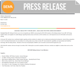 Baking Industry Forum (BIF) 2025-2026 Roster Announcement Baking Industry Forum (BIF) 2025-2026 Roster Announcement